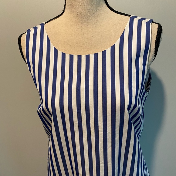 Vineyard Vines Beachcomber Blue Stripe Bow Back Dress Women’s size 6 - Picture 4 of 12